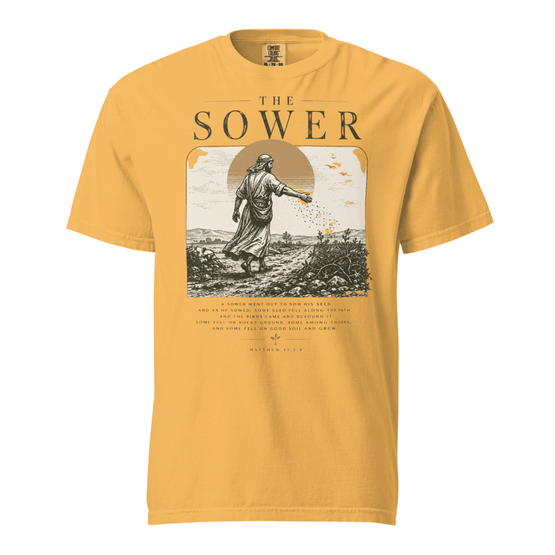 The Sower Box Print — Mustard